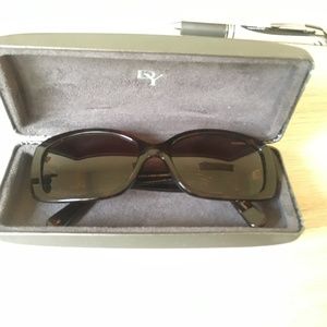 David Yurman Gold Vermeil Light Brown Sunglasses